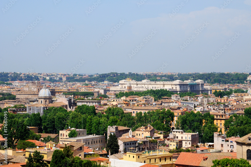 View of Rome from Janiculum hill