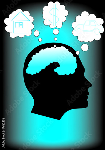 face and clouds