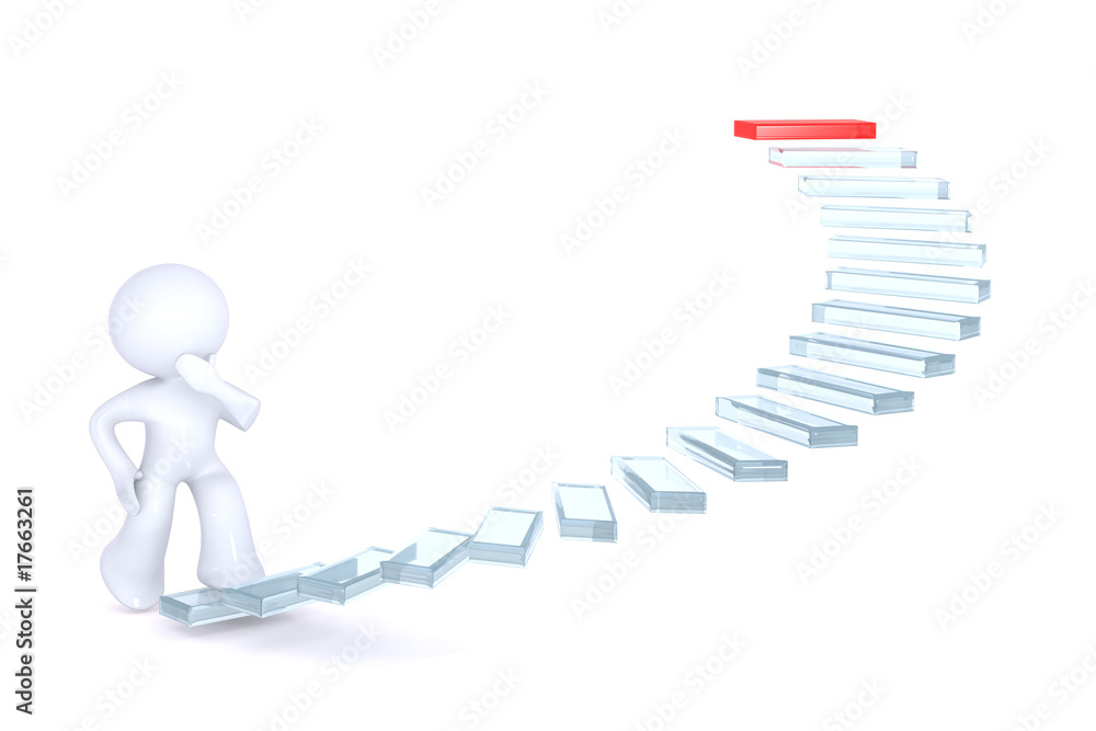 Climbing the stairs of success Climbing the stairs of success
