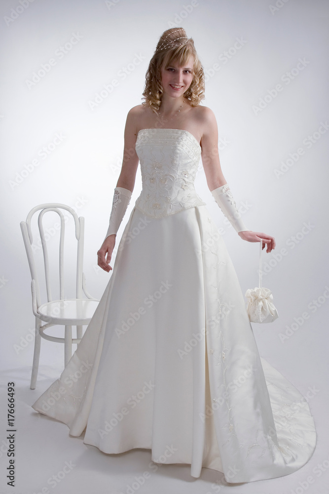Beautiful bride in white dress 3. Beautiful bride in white dress 3.