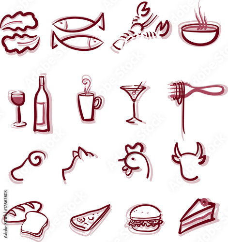 Restaurant Menu icons