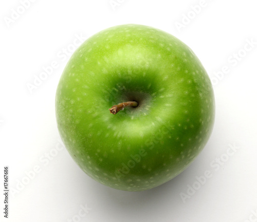 pomme verte vue de dessus photo