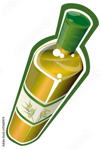 Bouteille d'huile d'olives