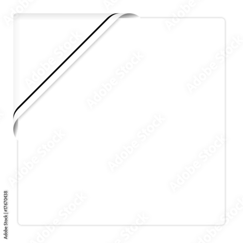 blatt mit weisser ecke
