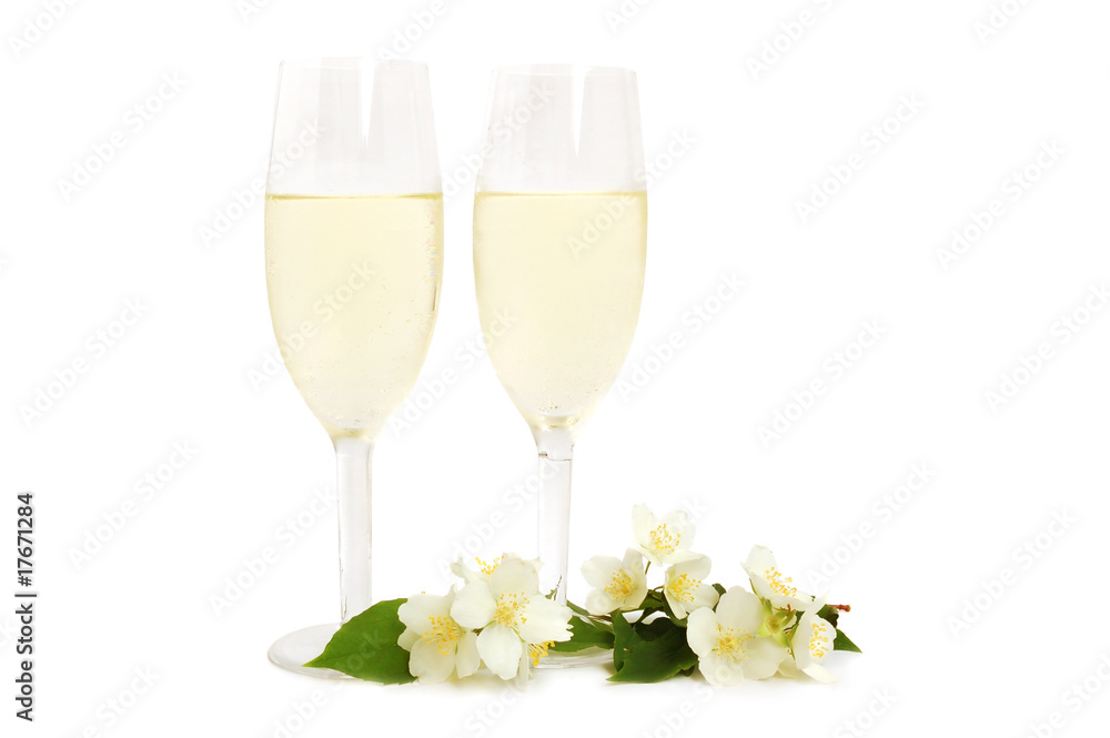 Pair of champagne flutes Pair of champagne flutes