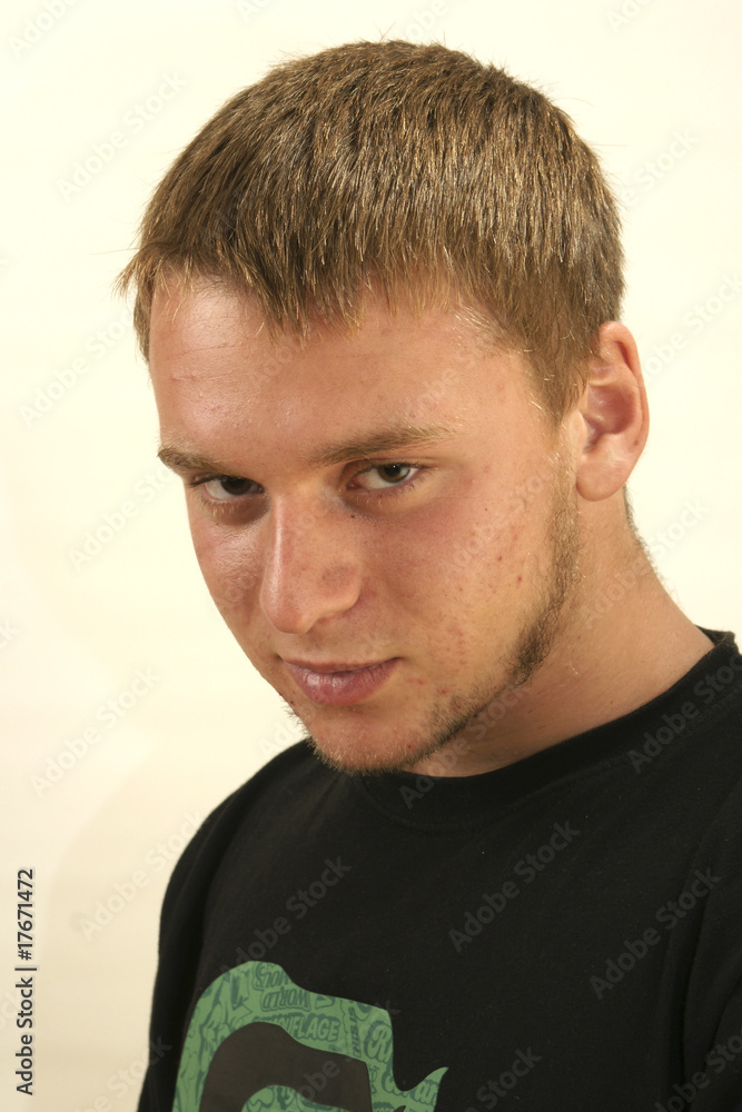 Fototapeta premium Portrait of the guy.