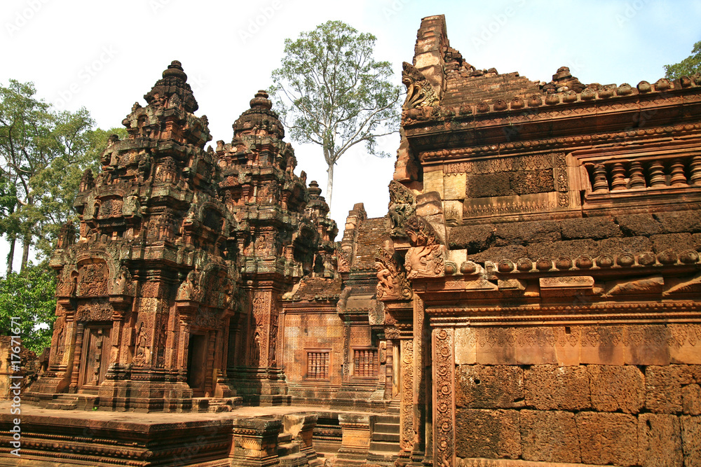 Naklejka premium Banteay Srei Temple in the Angkor Area near Siem Reap, Cambodia