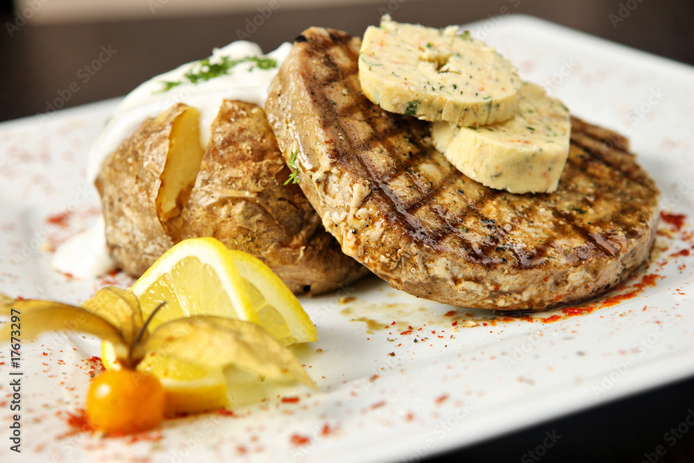 Steak with potato Steak with potato