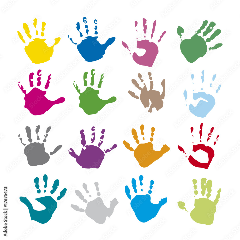 hand prints hand prints