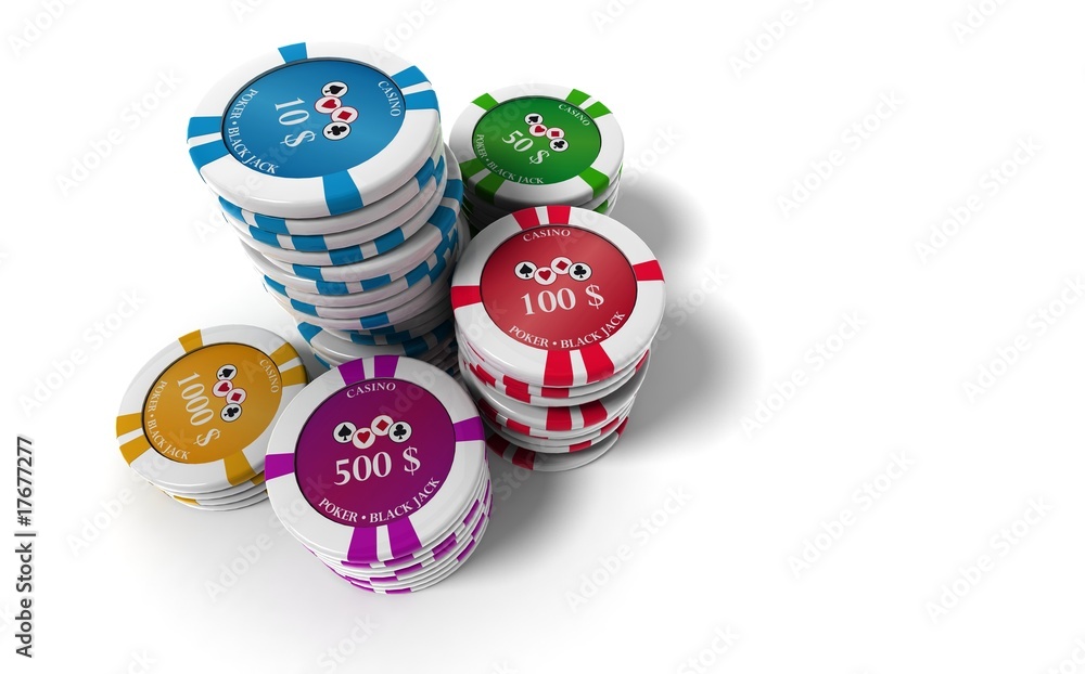 jetons de casino Stock Illustration | Adobe Stock