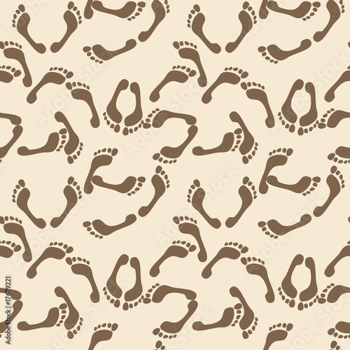 Wallpaper Mural Seamless footprint wallpaper Torontodigital.ca