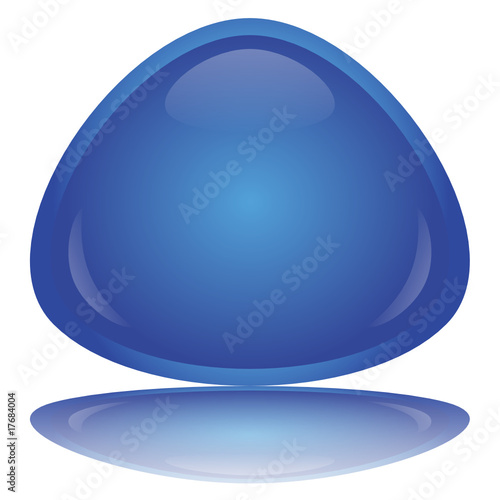 Bouton Bleu (vierge) -- Blue Button (blank)
