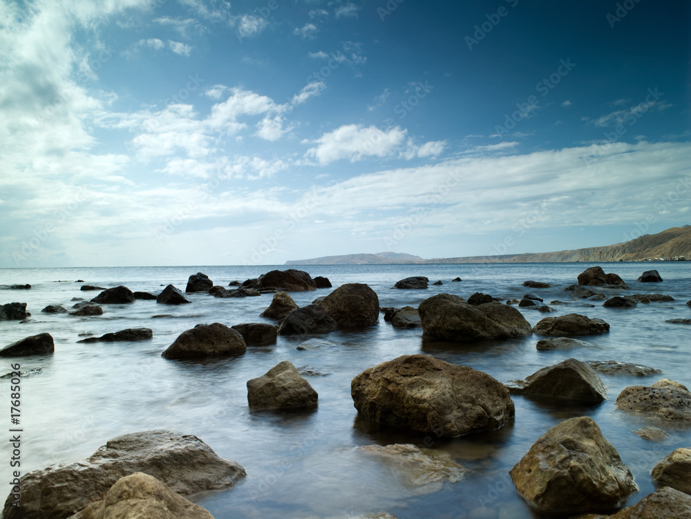 Sleeping sea under the blue sky Sleeping sea under the blue sky