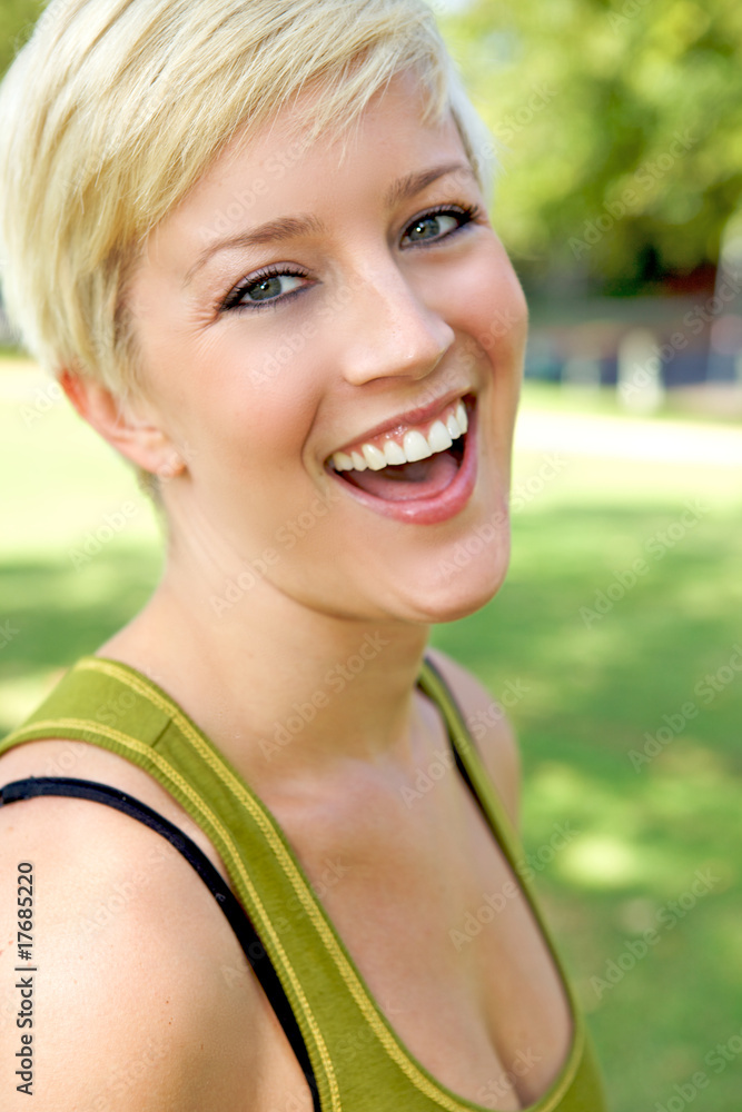 Beautiful Blond Girl With A Pretty Smile Beautiful Blond Girl With A Pretty Smile