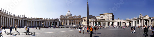 Panoramic view of St. Peter's Basilica in Vatican