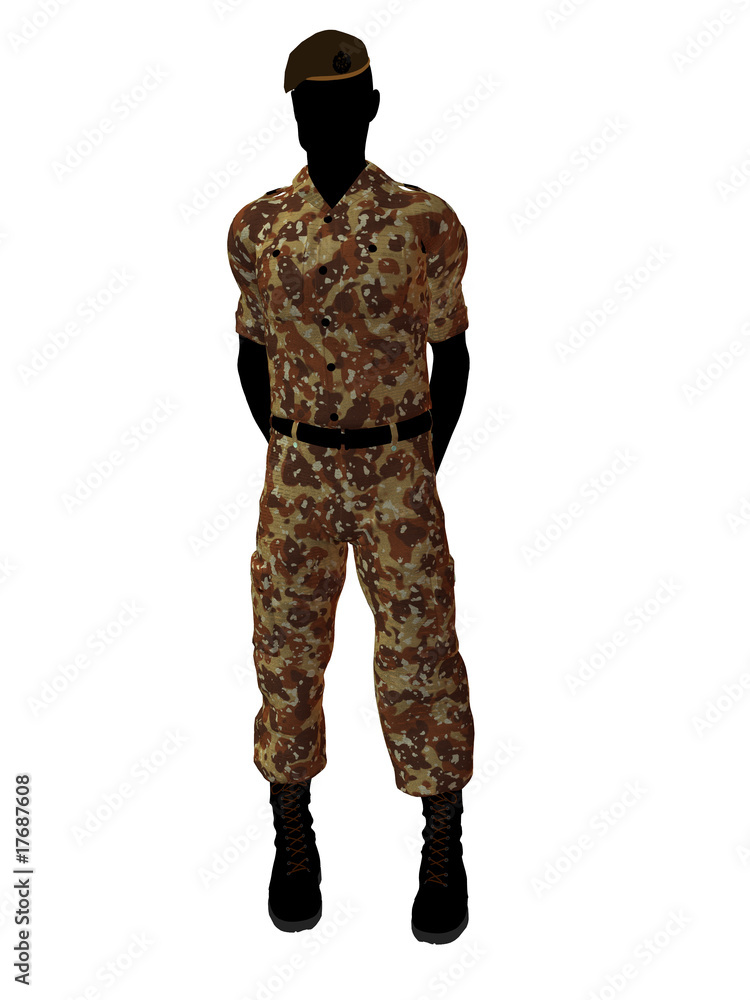 Male Soldier Illustration Silhouette Male Soldier Illustration Silhouette