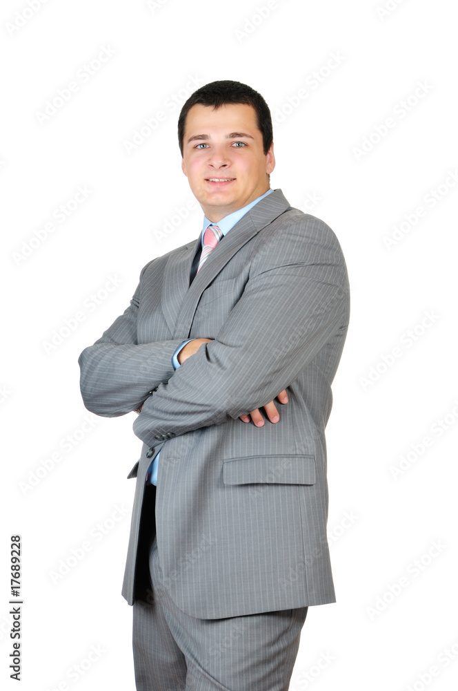 Portrait of a confident businessman isolated on white Portrait of a confident businessman isolated on white