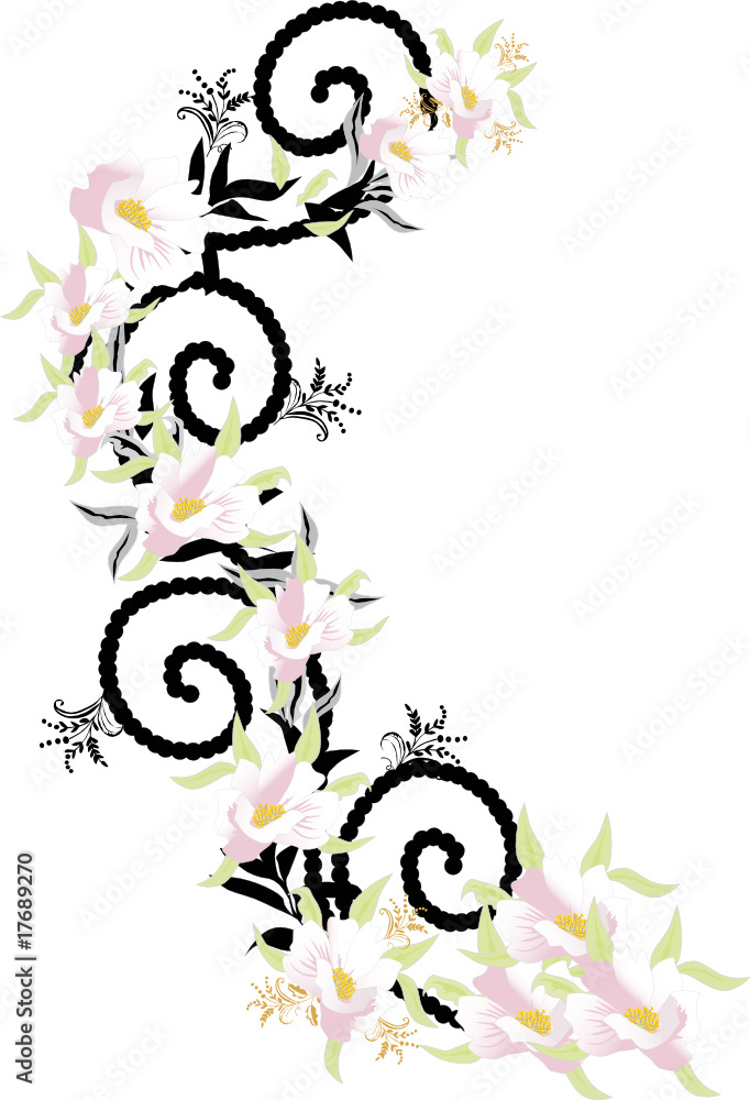 light pink flower curl light pink flower curl