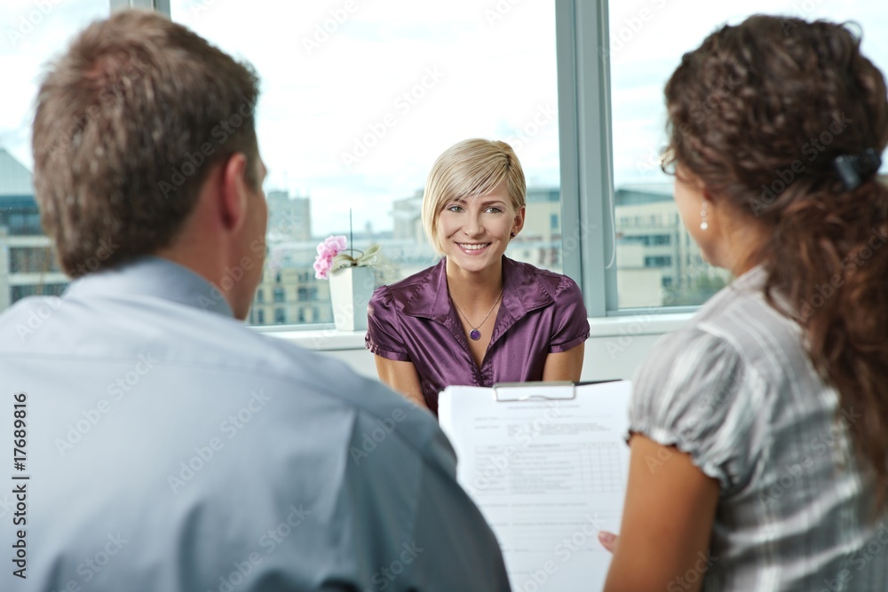 Applicant during job interview Applicant during job interview