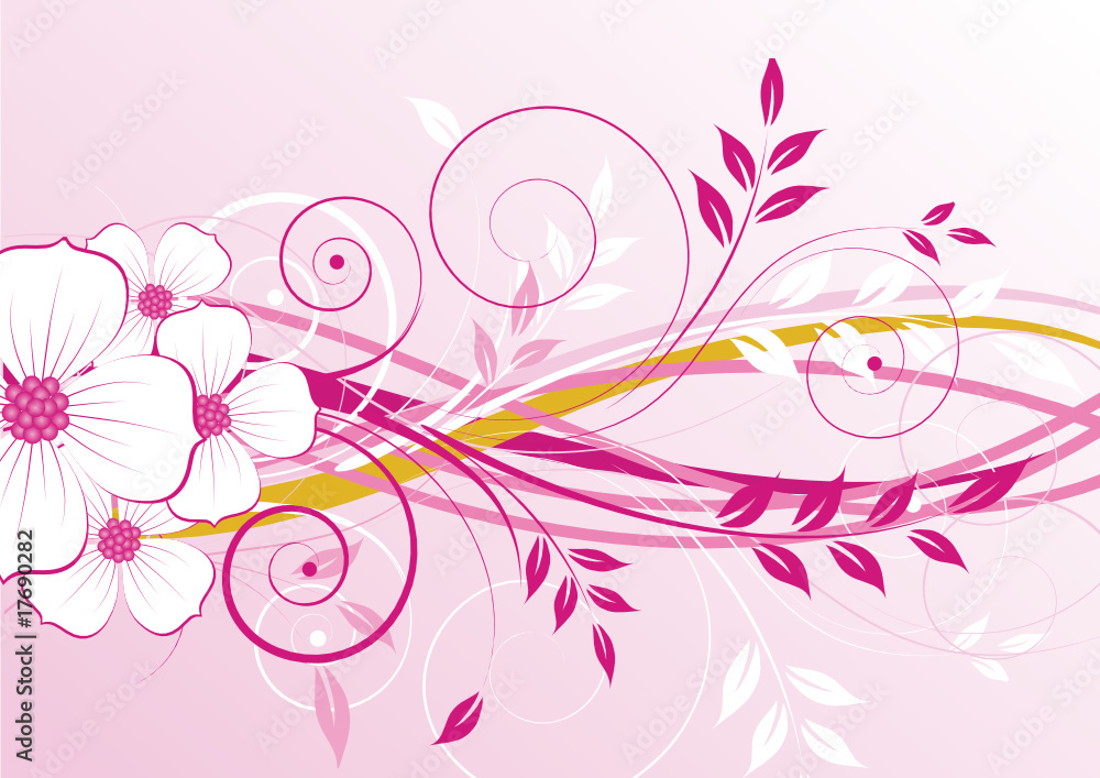 Abstract flowers background with place for your text Abstract flowers background with place for your text