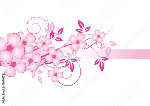 abstract floral background with place for your text © Irina Fokina