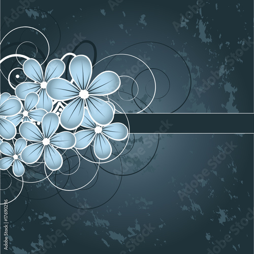 Abstract flowers background with place for your text