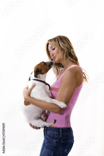 Woman and her dog