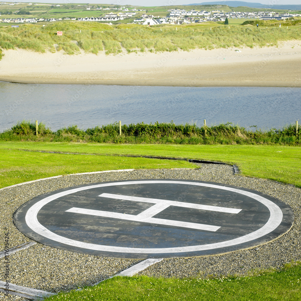 Obraz premium helipad, County Clare, Ireland