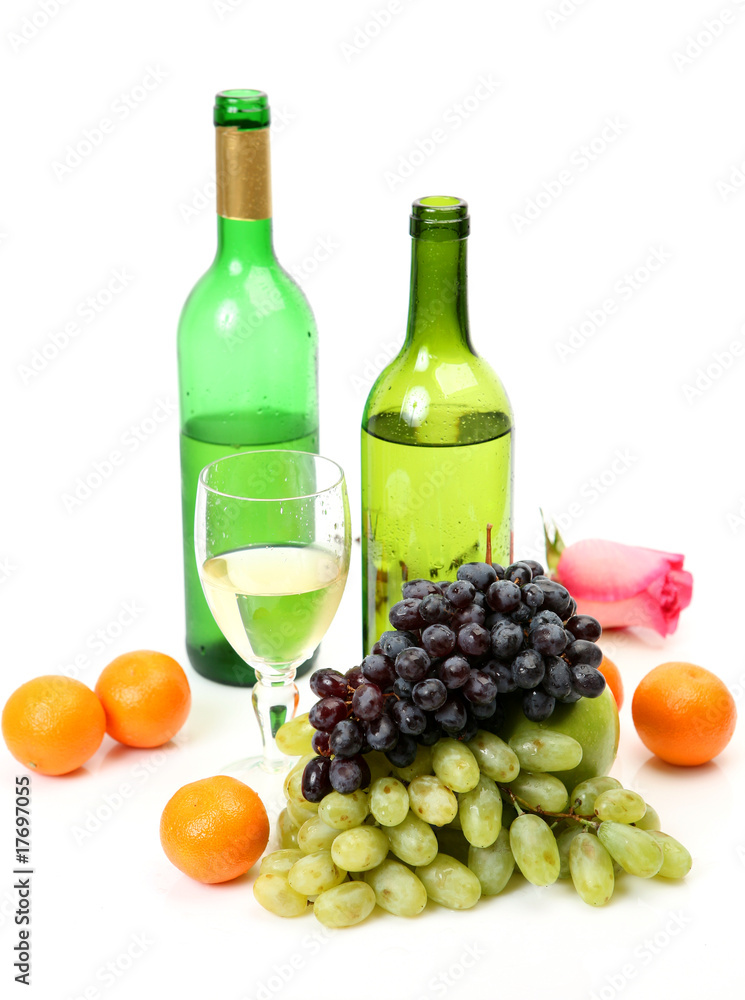 Fresh fruit and wine Fresh fruit and wine