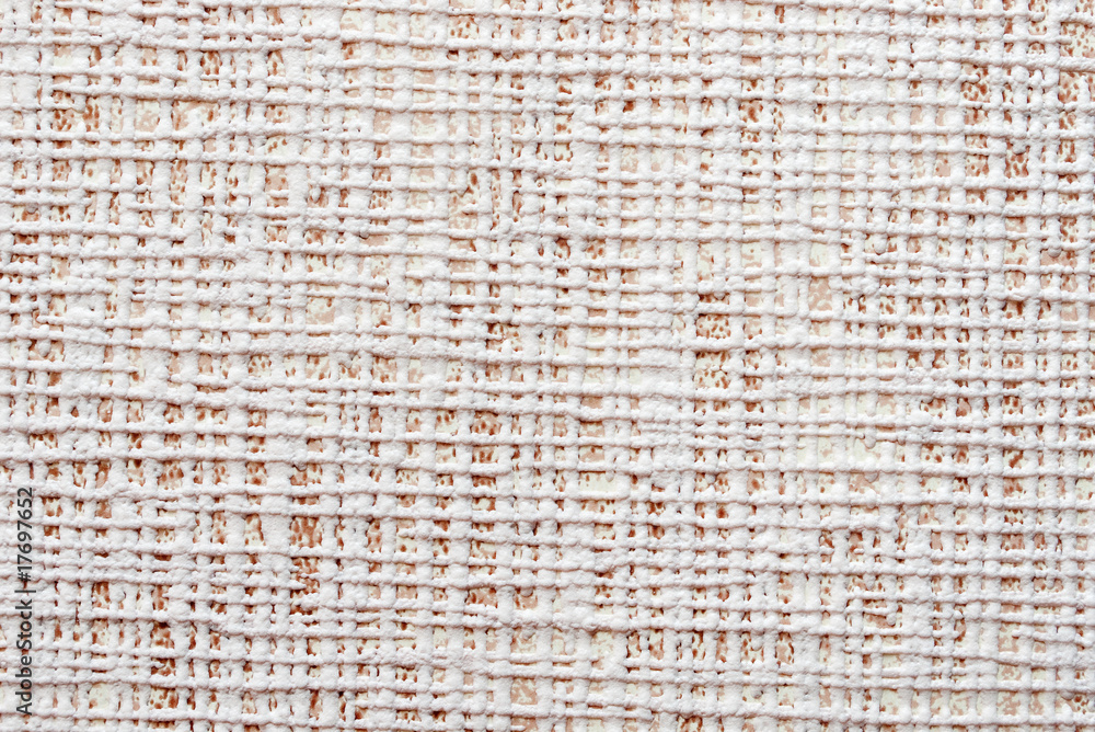 Seamless wallpaper with white plastic foam structured texture