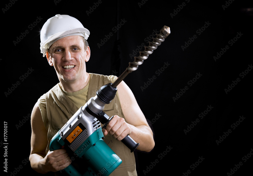builder holds the professional puncher builder holds the professional puncher