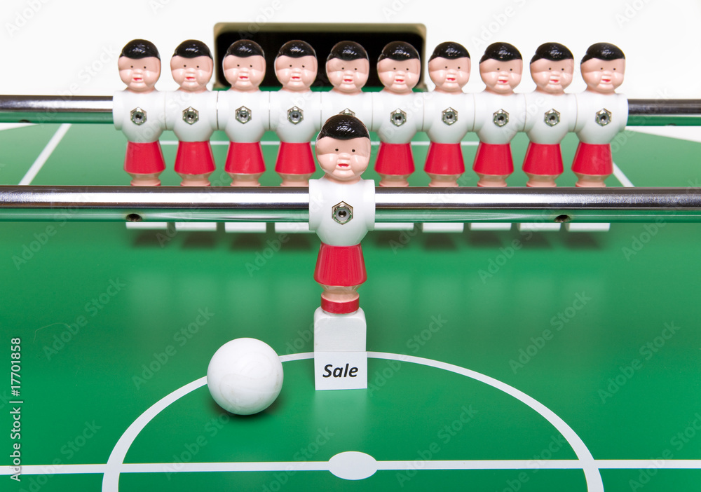 Fototapeta premium Toy football players