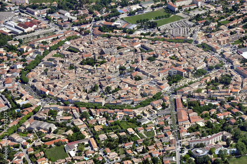 Valréas vue d'en haut