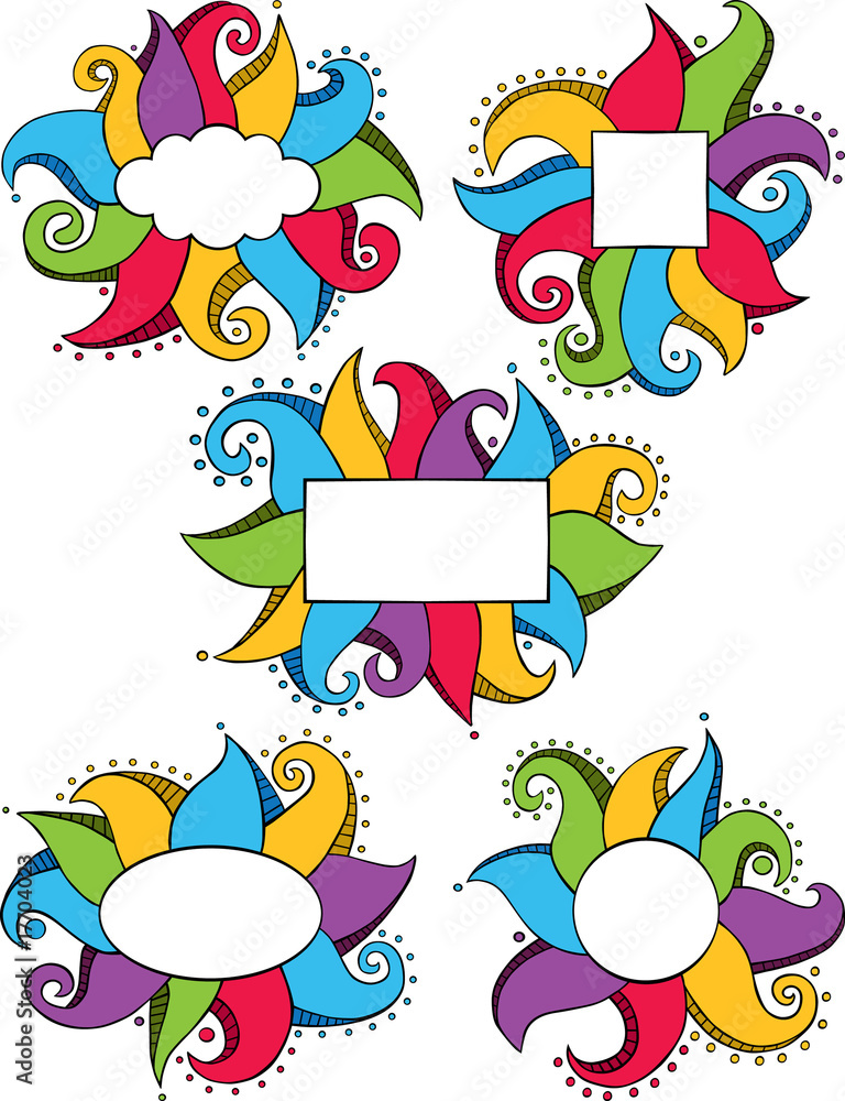 Obraz premium Doodle Frames Multicolored