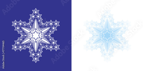 Snowflakes blue