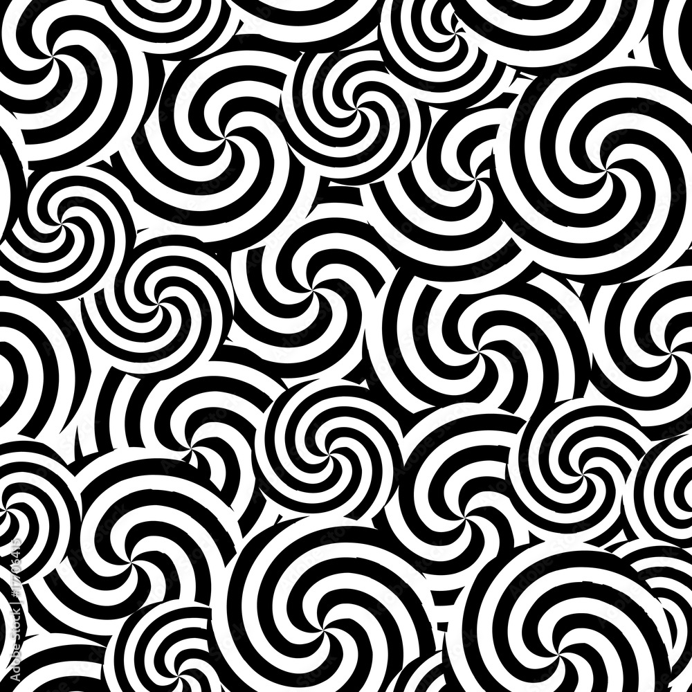 Retro black and white seamless burst background