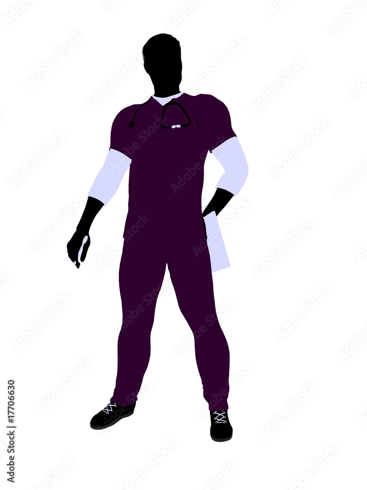 Male Doctor Illustration Silhouette Male Doctor Illustration Silhouette