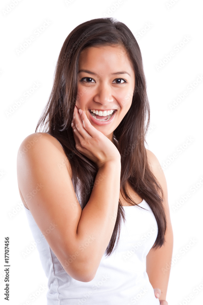 Beautiful happy asian woman Beautiful happy asian woman