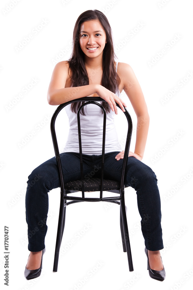 Fototapeta premium Beautiful happy asian woman