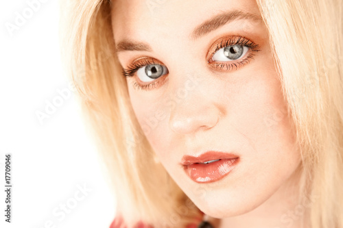 Closeup of Pretty Young Woman