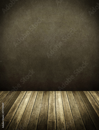 interior of wooden house