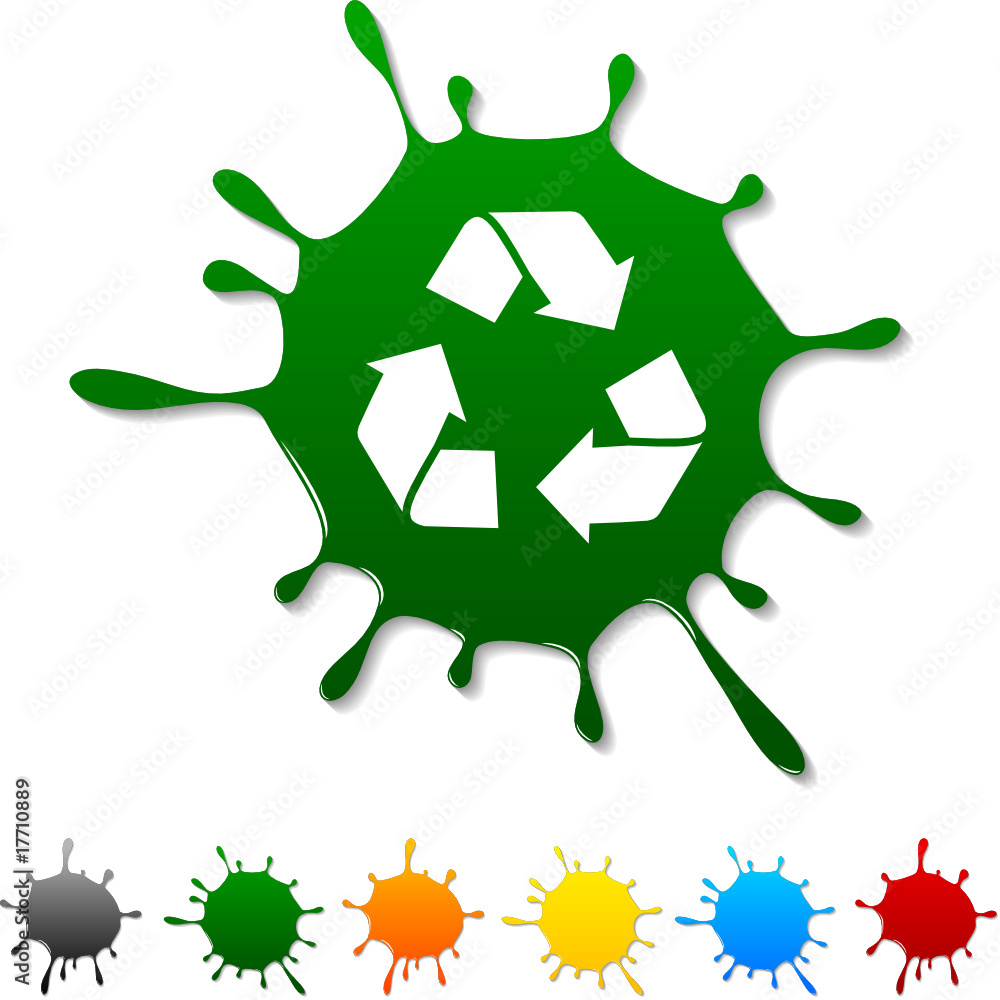 Recycle blot icon. Vector illustration. Recycle blot icon. Vector illustration.