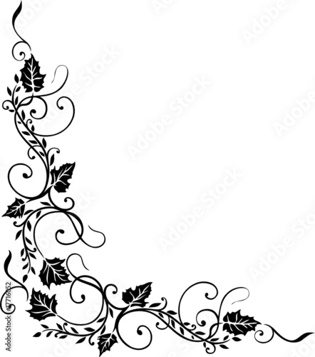 Ranke, Laub, Blätter, filigran, floral, abstrakt