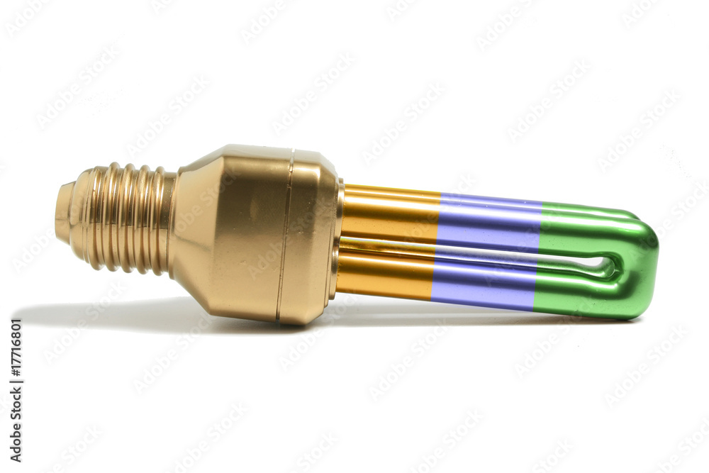 Coloured fluorescent light bulb Coloured fluorescent light bulb