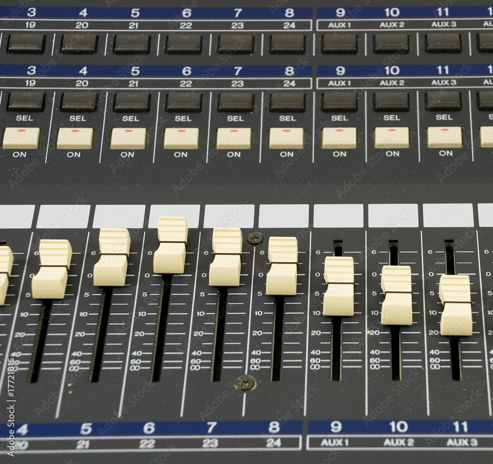 Close Up of Recording Unit Level Switches