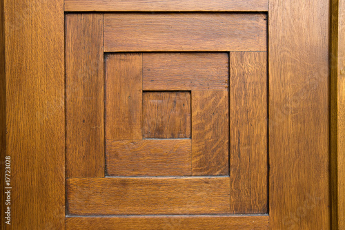 the detail of wooden door