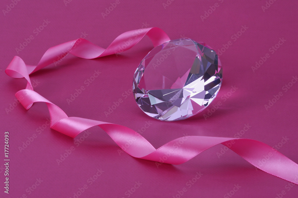 Cristal and ribbon. Cristal and ribbon.