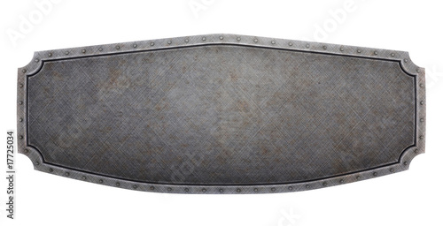 Medieval brushed banner (3d render)