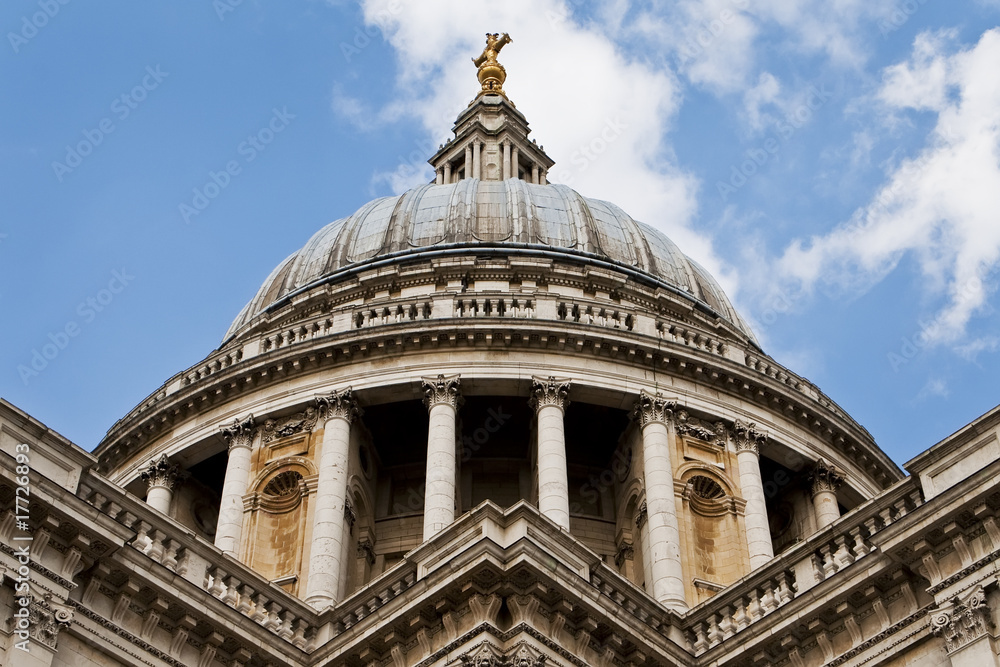 The Dome of St. Paul's Cathedral, London, England. The Dome of St. Paul's Cathedral, London, England.