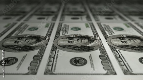 Printing Dollars - $100 vertical